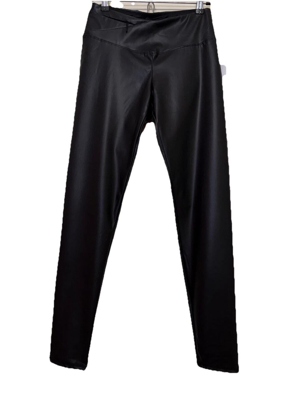$49 New Small Medium  Tahari As Leather Pull on Leggins Slim Pants for Women